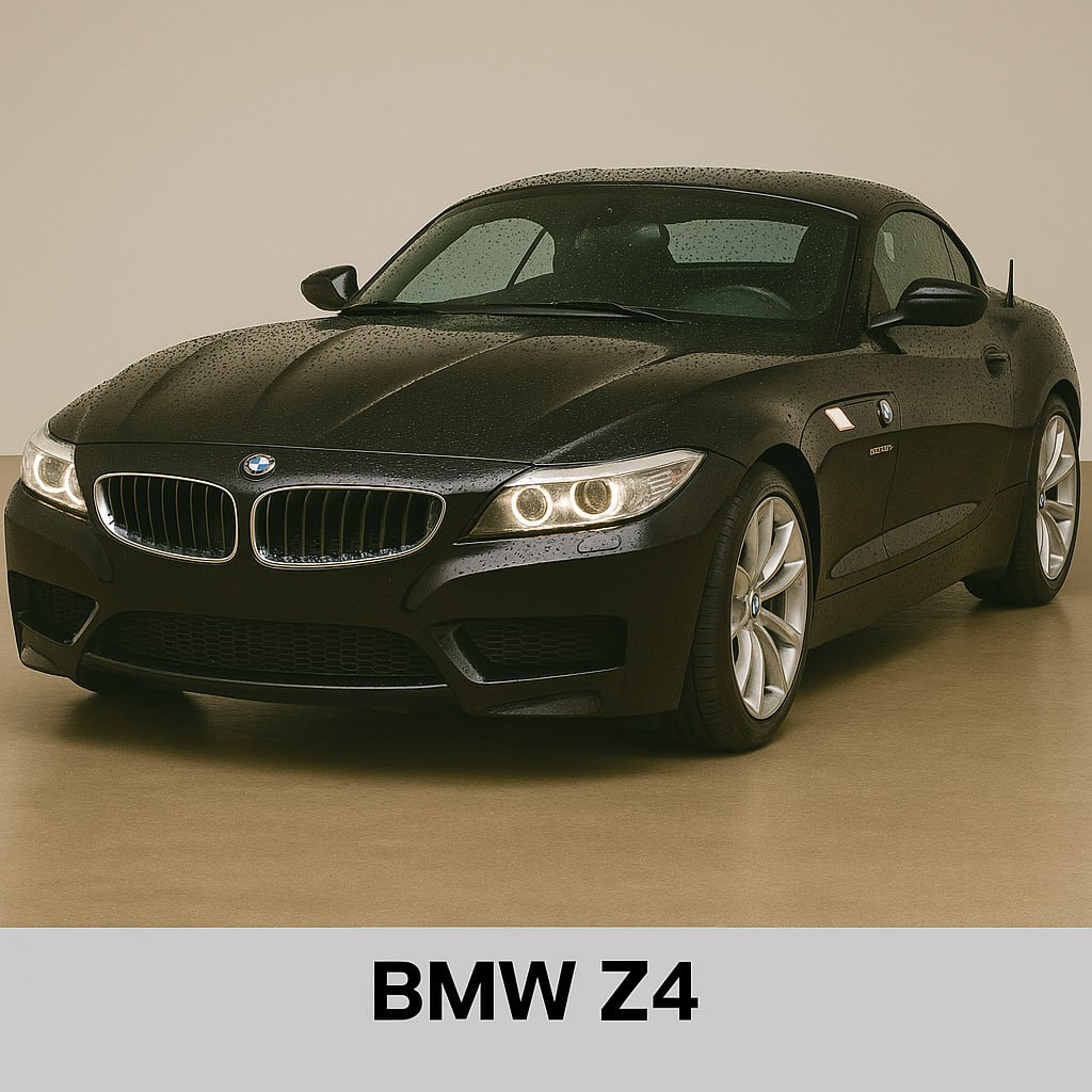 BMW Z4 مشکی، خودروی رودستر اسپرت
