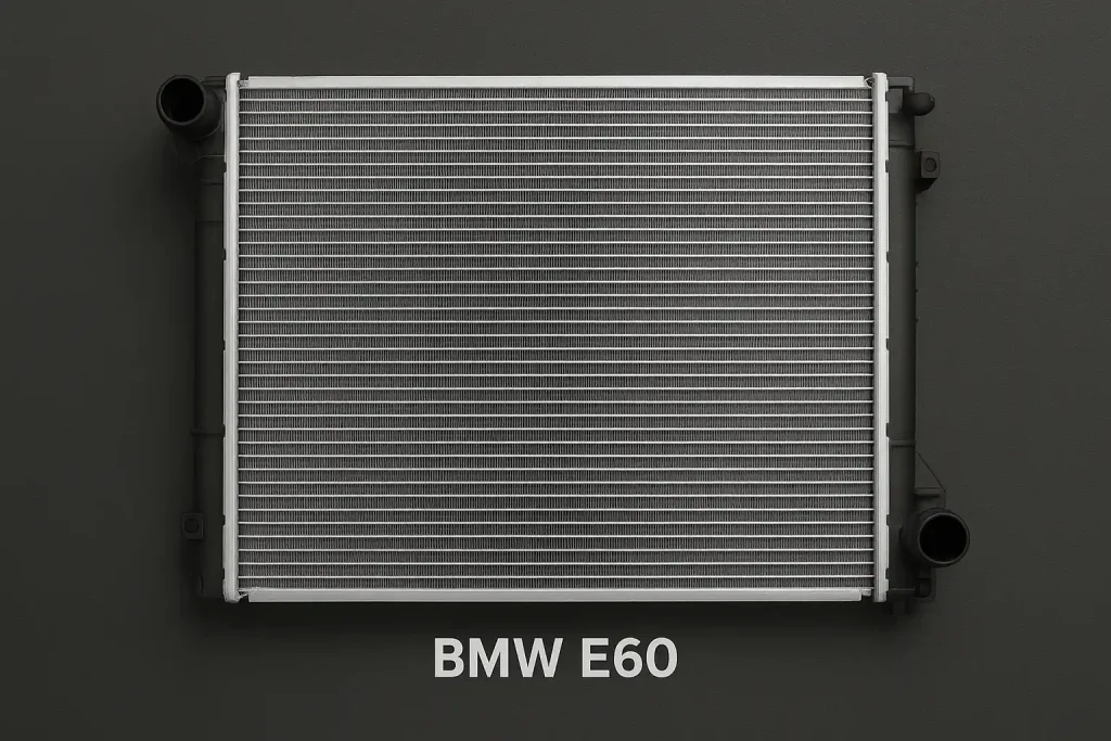 تصویر رادیاتور آب BMW E60 اورجینال | رادیاتور اصلی بی‌ام‌و E60 با کیفیت بالا و دوام عالی